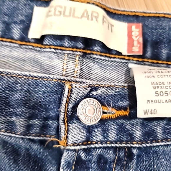 Levi's 505 Men’s Jeans 42x29 Straight Classic Denim Pants Levi Workwear Casual. - Picture 5 of 16